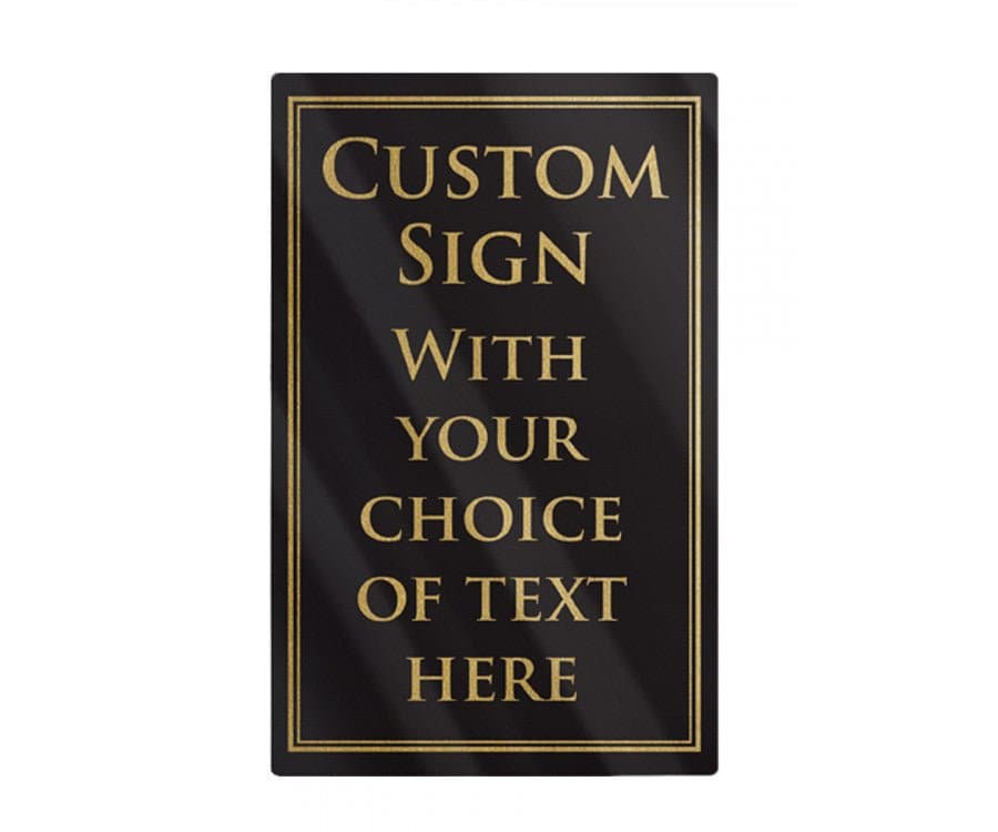 Custom Sign with your own Text - bhma