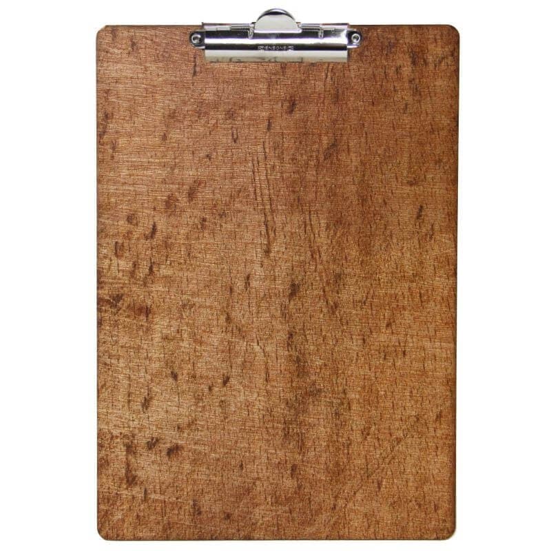 Tableau de menu rustique en bois avec clip