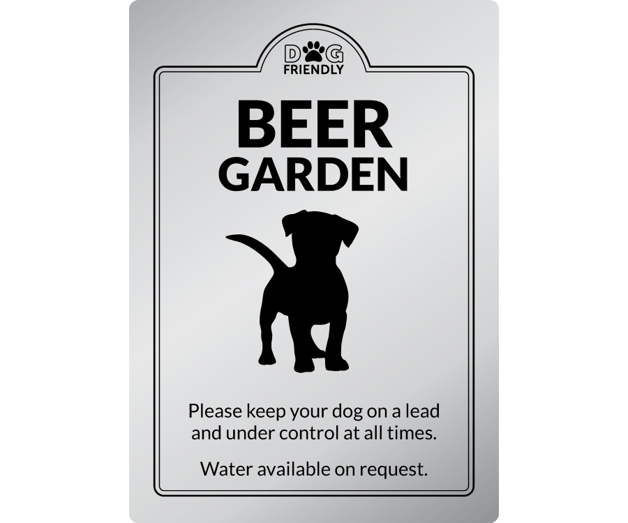Dog Friendly Beer Garden - Exterior Sign - bhma