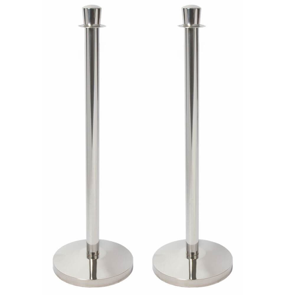 Standing Rope Stand Economy Rope Stands - Polished Chrome - Pack of 2 - Ropes & Stands – BHMA
