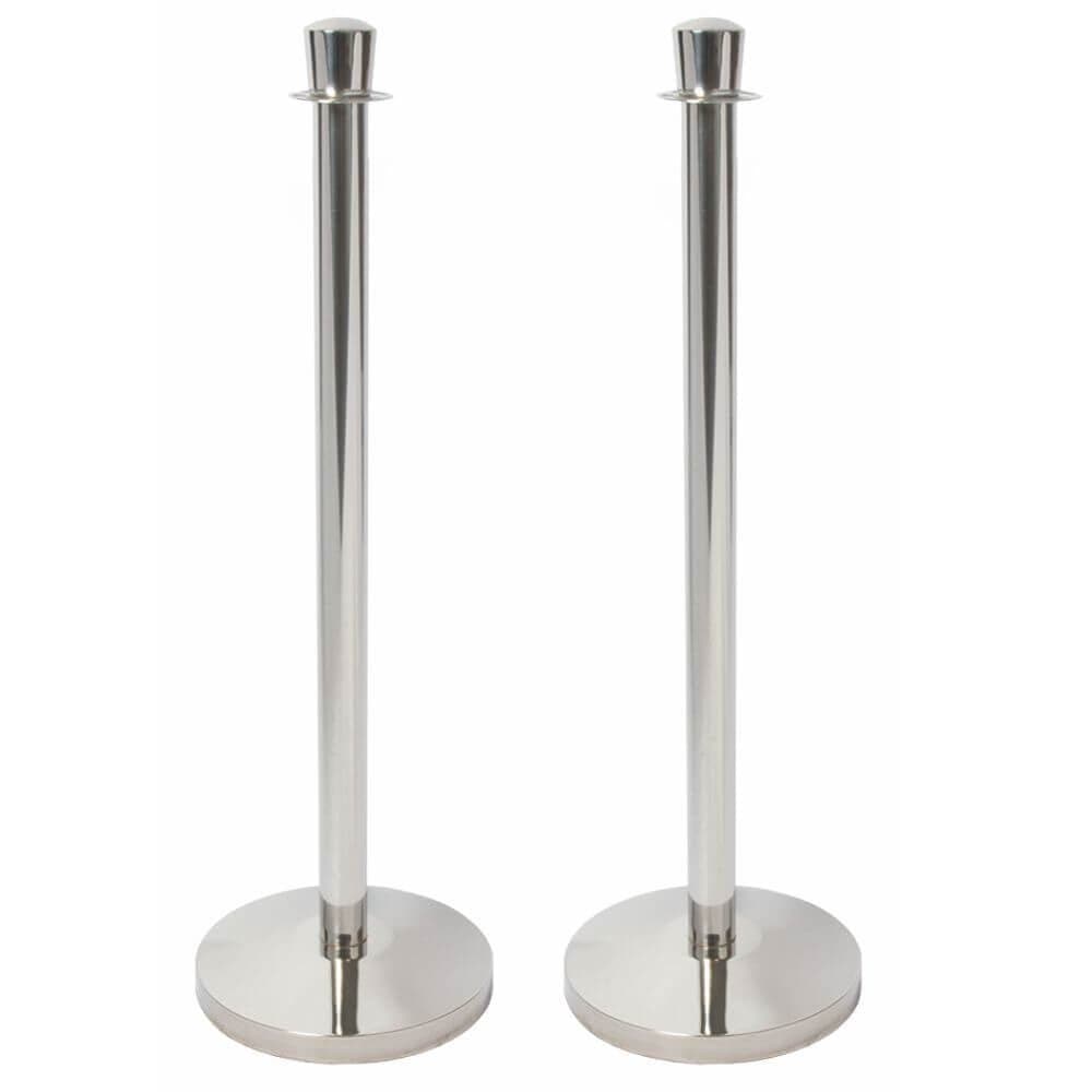 Economy Rope Stands - Polished Chrome - Pack of 2 - bhma