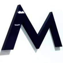 Flat Cut Acrylic Letters. 10mm Thick - bhma