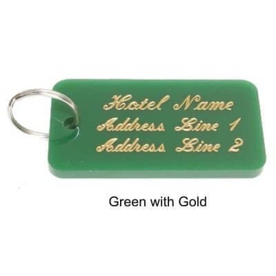 Key Fobs - Engraved Acrylic - 4 Solid Colours - bhma