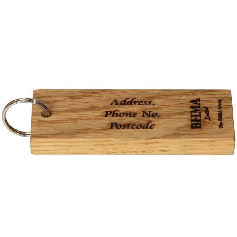 Personalised Wooden Keyrings Oak Keyrings Oak Keyfobs Logo Key Fobs Choice  of Size Oak Wood Wood Keyrings Bulk 