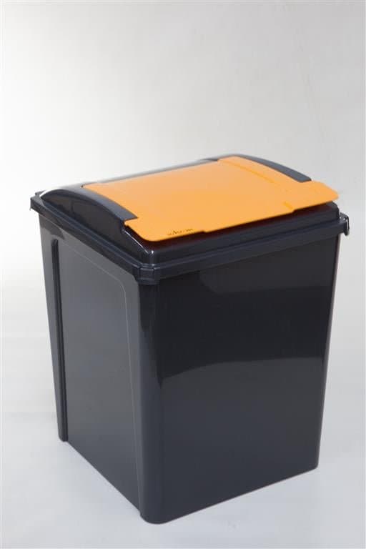 Lift Top Recycling Bin with Coloured Lids (50L) - bhma