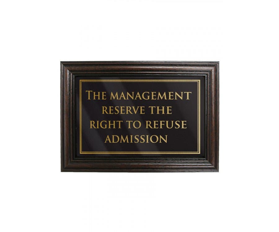 Management Refuse Admission Notice - bhma