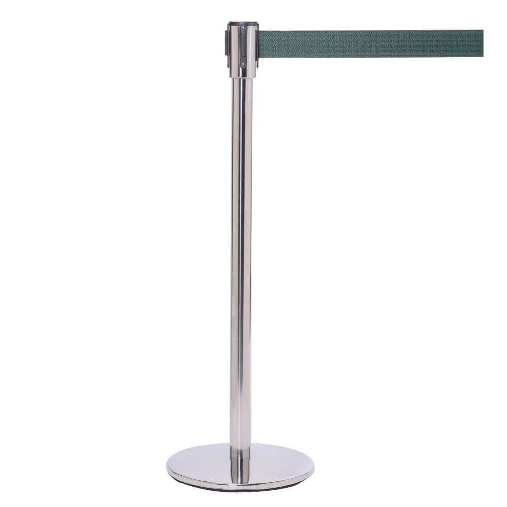Premium Retractable Belt Barriers - Satin Steel - Barriers, Ropes ...
