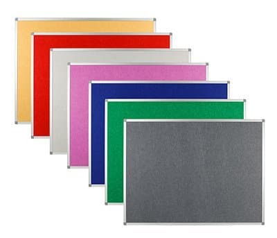 Recycled Polycolour Notice Boards - Aluminium Framed - bhma