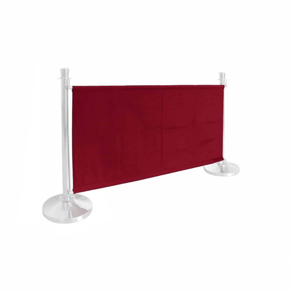 Red Canvas Cafe Banner to fit 1.5m Kit - bhma
