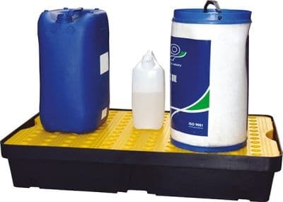 Spill Tray with Grid & Sump - 60 Litre Capacity - bhma