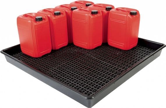 Spill Tray with Removable Grids - 120 Litre Capacity - bhma