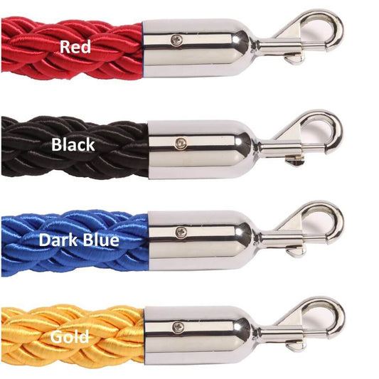 Twisted Barrier Ropes with Chrome Ends - bhma