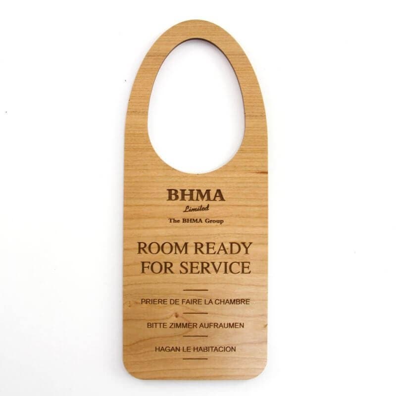 Wooden Do Not Disturb Door Hangers - bhma